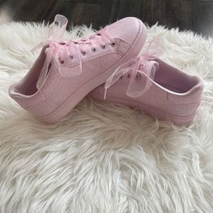 Pink Sparkle Sneakers
